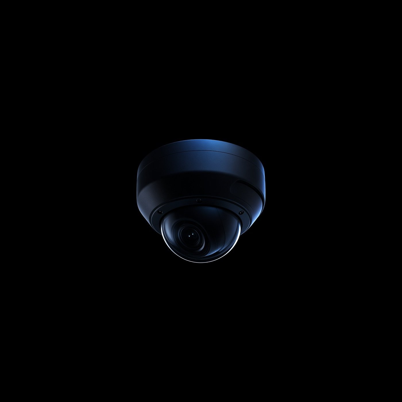 Bosch-IP-Dome vor schwarzem Hintergrund